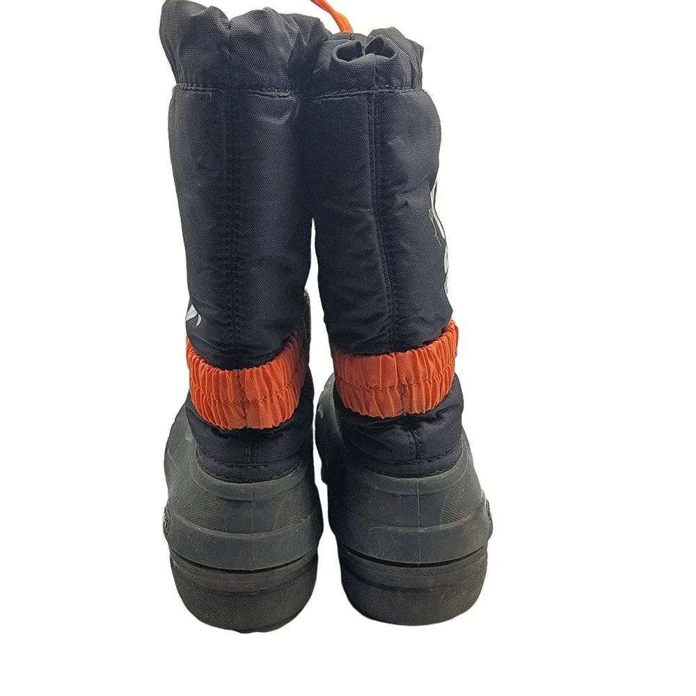 Disney Sorel Flurry Frozen 2 Snow Outdoor Boots Boys 2 Black Orange LY3668-010